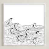 "drift" - Art Print in white by Naomi Ernest - Framed