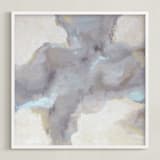 "Cloud View" - Art Print in Taupes, Greys and Blues by Owen Design Studio - Framed