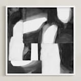 "Construct 1" - Art Print in Black and White by Ashleigh Ninos - Framed