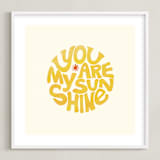 "Forever Sunshine" - Art Print in Sunflower by Carrie ONeal - Framed