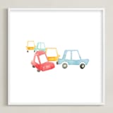 "Car Art" - Art Print in Apple by Jan Dolby - Framed