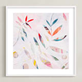 "Secret Heart" - Art Print in Rose by Kate Capone - Framed