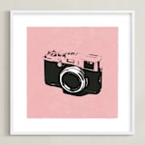 "Strike a Pose" - Art Print in Cotton Candy by Ilene Guy - Framed
