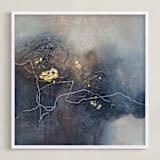 "Oh Susy" - Art Print in Slate Blue by Christine Olmstead - Framed