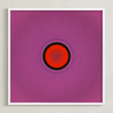 "Sun in the dust. Variations 53" - Art Print in Magenta Red by Arash Fattahi Acosta - Framed