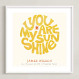 "Forever Sunshine" - Personalized Art Print in Goldenrod by Carrie ONeal - Framed