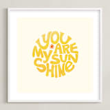 "Forever Sunshine" - Art Print in Sunflower by Carrie ONeal - Framed
