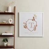 "Woodland Animal Crest: Custom Print" - Custom Print in Papaya by Vivian Yiwing - In a Room