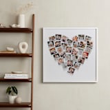 "Holiday Heart Snapshot Mix®: Framed Photo" - Framed Photo in White by Minted - In a Room