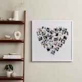 "Heart Snapshot Mix® Photo Art" - Framed Photo in White by Minted - In a Room