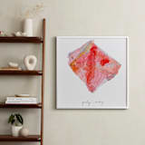 "July - Ruby" - Art Print in Ruby by Naomi Ernest - In a Room