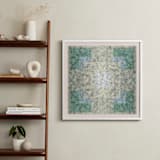 "Scribble Square" - Art Print in Green Pastel by Kathleen Ney - In a Room