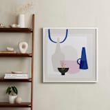 "Surface Study 1" - Art Print in Grecian blue by Francesca Iannaccone - In a Room