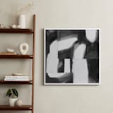 "Construct 1" - Art Print in Black and White by Ashleigh Ninos - In a Room