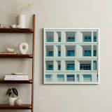 "french squares" - Art Print in Blue White by Jacob Loafman - In a Room
