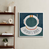 "Space to Explore" - Personalized Art Print in Galaxy by Heather Schertzer - In a Room