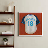 "Dinger Collection 3" - Personalized Art Print in Rust by Kamala Nahas - In a Room
