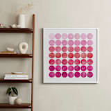 "Circles" - Art Print in Pinks by Christine Copeland - In a Room
