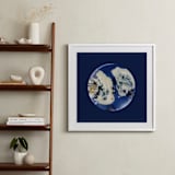 "Moon Landing" - Art Print in Navy Blue by Hi Adelaide - In a Room