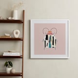 "Little Beetle" - Art Print in Blush by Anna Clement - In a Room