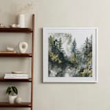 "Forest Mist" - Art Print in White by Anne Kostecki - In a Room