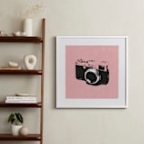 "Strike a Pose" - Art Print in Cotton Candy by Ilene Guy - In a Room