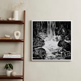 "Water and stones" - Art Print in Black and white by NSMARK - In a Room