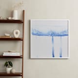 "Watercolor Drip" - Art Print in Ocean Blue by Laura Mock - In a Room