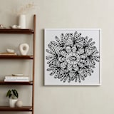 "irregular leaves" - Art Print in white by Ramoncita - In a Room
