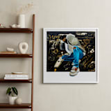 "Black & Free" - Art Print in SPACIOUS PLAIN by Curtis Newkirk - In a Room