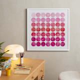 "Circles" - Art Print in Pinks by Christine Copeland - In a Room