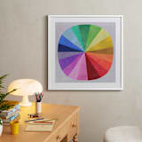 "Color Wheel" - Art Print in Light Grey by melanie mikecz - In a Room