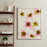 "Diaphanous Petals" - Art Print in Chartreuse Green by Kara Kosaka - In a Room