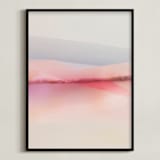 "Sailors Delight" - Art Print in Pink Skies by Karen Kardatzke - Framed