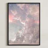 "Candy Sky" - Art Print in Airy Blue by Emanuela Carratoni - Framed