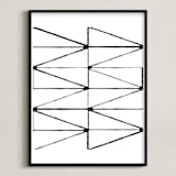 "visionary 2" - Art Print in deep black by trbdesign - Framed