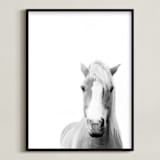 "Presence" - Art Print in Black and White by Debra Butler - Framed