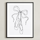 "Dancing Shoes" - Art Print in Starling Black by Nicole Simms - Framed