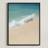 "Splash of Turquoise" - Art Print in Turquoise Blue by Carole Crohan - CaroleeXpressions - Framed