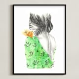 "Delicately" - Art Print in Forest by Roxanne Fay - Framed