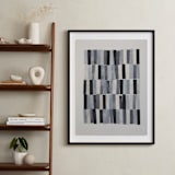 "tonality III" - Art Print in Slate by Sara Hicks Malone - In a Room