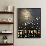 "Down Under the Brooklyn Bridge" - Art Print in Warm Hues by JaxRobyn - In a Room