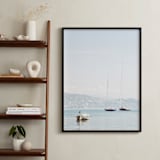 "Portofino Afternoon" - Art Print in Sky by Three Kisses Studio - In a Room