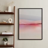 "Sailors Delight" - Art Print in Pink Skies by Karen Kardatzke - In a Room