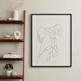 "Grass With Seeds" - Art Print in Black On White by Jorey Hurley - In a Room