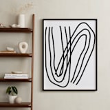 "A Bend in the Road" - Art Print in Snow by Kisco Print Shop - In a Room