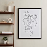 "Dancing Shoes" - Art Print in Starling Black by Nicole Simms - In a Room