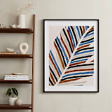 "Abstract Palm Leaf" - Art Print in Cinnamon by Iveta Angelova - In a Room