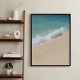 "Splash of Turquoise" - Art Print in Turquoise Blue by Carole Crohan - CaroleeXpressions - In a Room