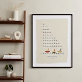 "The Counting Ocean" - Personalized Art Print in Indigo by Michelle Enderton - In a Room